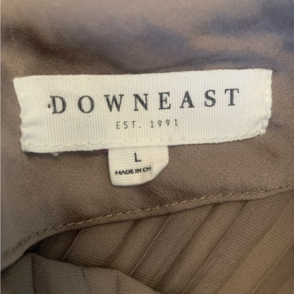 Downeast dress accordion belted midi dress wedding minimalist classic - Picture 7 of 8